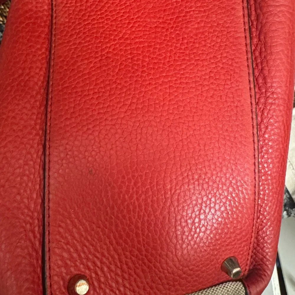 Beautiful BURBERRY bucket bag Red Leather Women's Bag - Picture 12 of 16